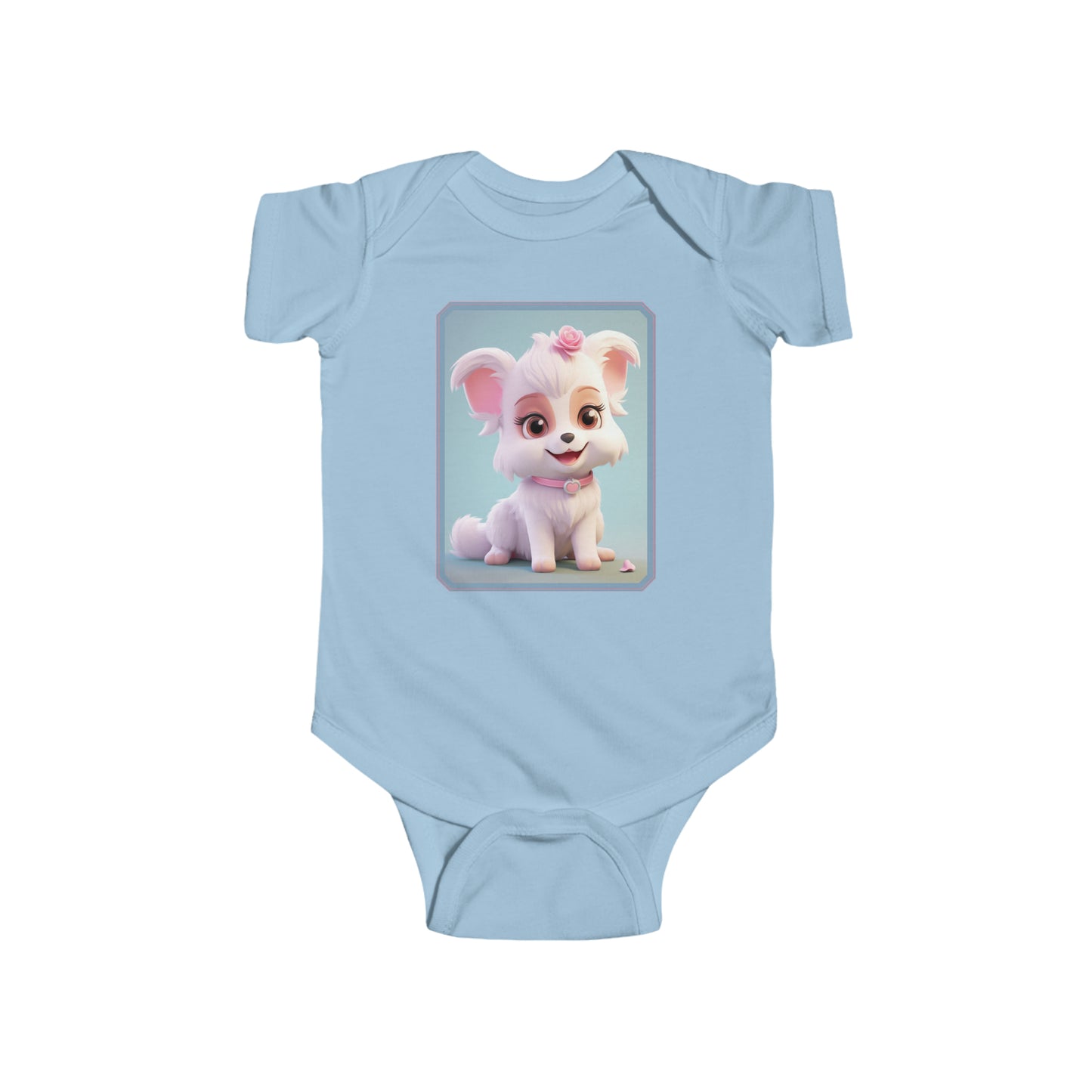 Infant Fine Jersey Bodysuit Dog 1