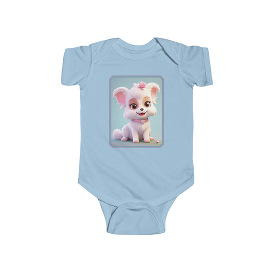 Infant Fine Jersey Bodysuit Dog 1