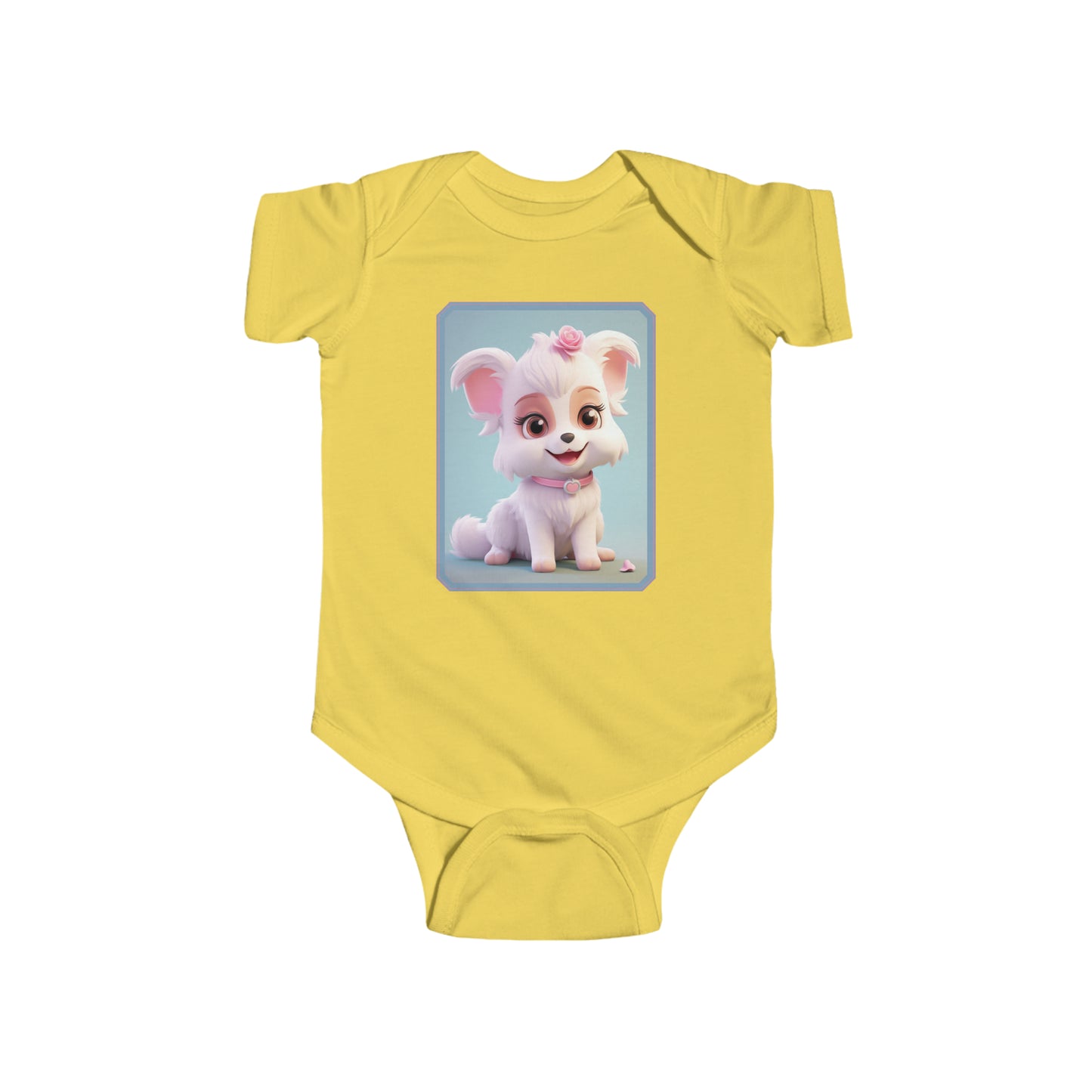 Infant Fine Jersey Bodysuit Dog 1