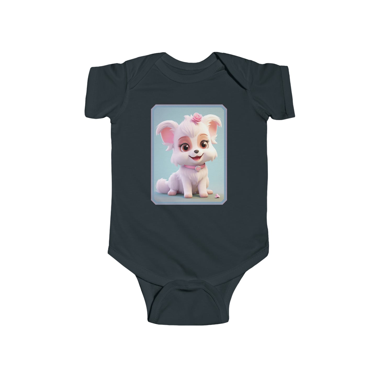 Infant Fine Jersey Bodysuit Dog 1