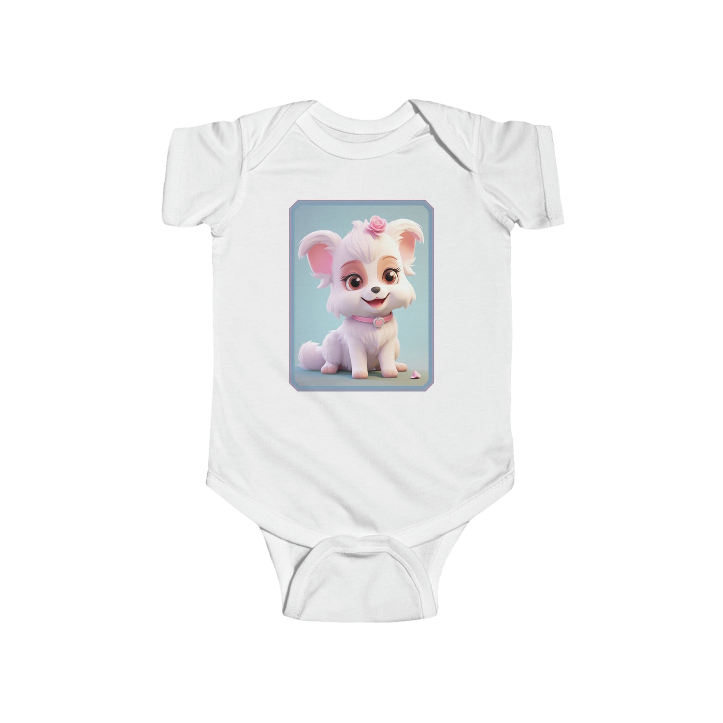 Infant Fine Jersey Bodysuit Dog 1