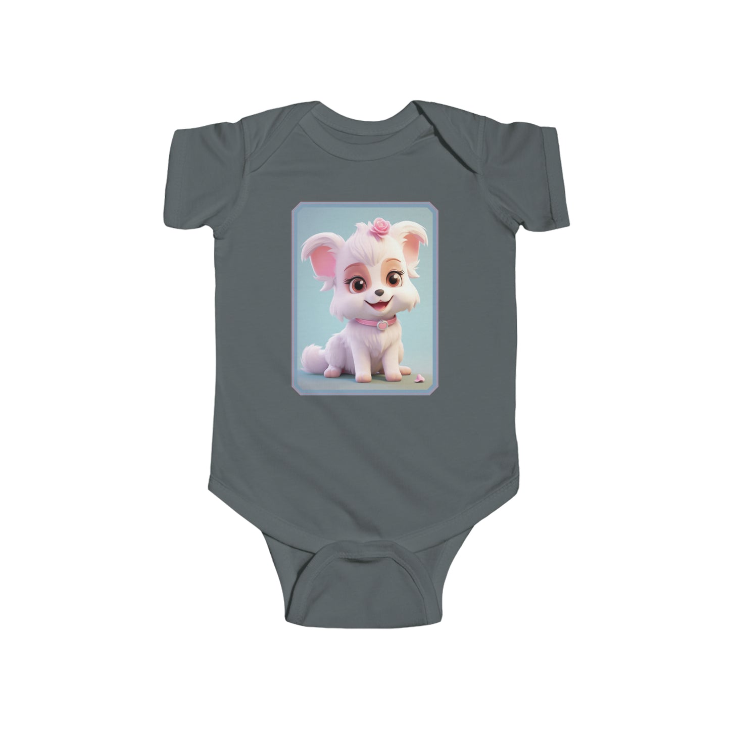 Infant Fine Jersey Bodysuit Dog 1