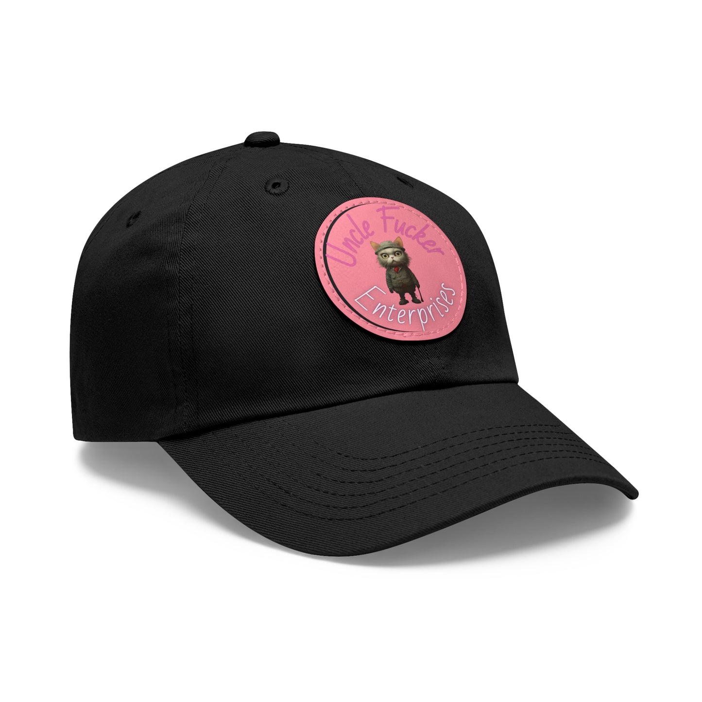 Uncle F'er Dad Hat with Leather Patch (Round)