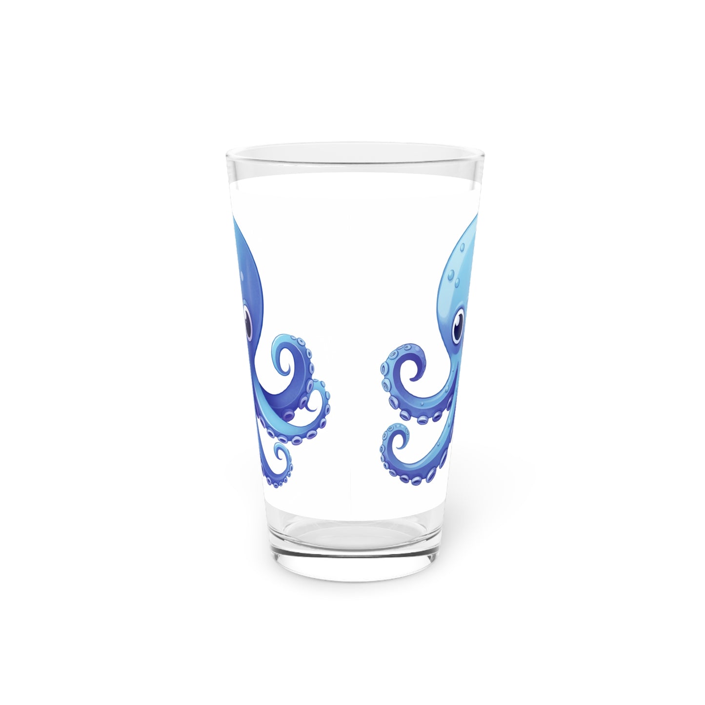 Pint Glass, 16oz Octopi