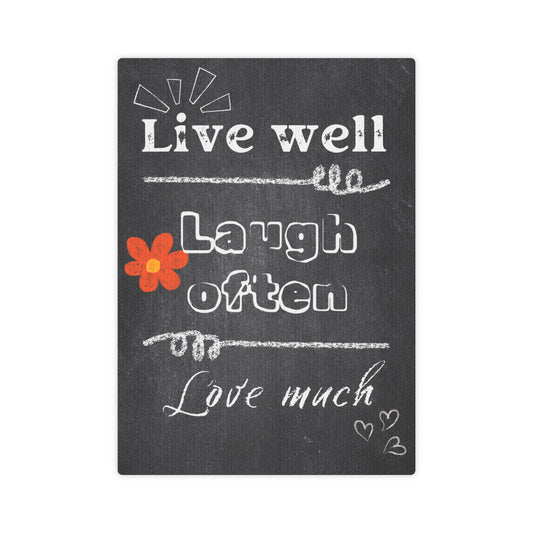 Live Laugh Love Personalized Canvas Art