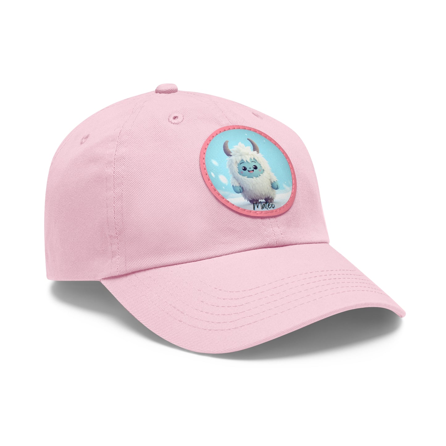 Dad Hat with Leather Patch (Round) Mateo