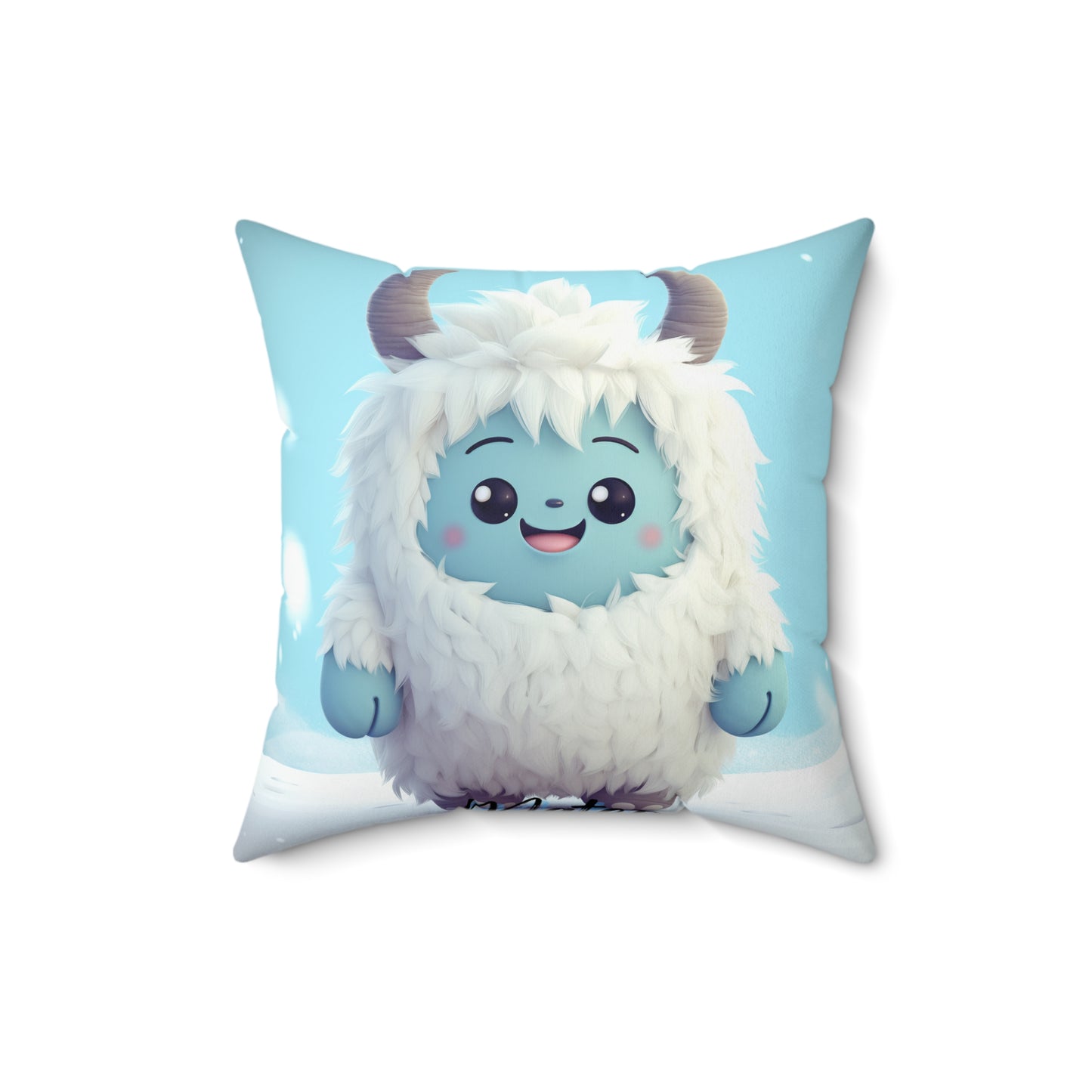 Spun Polyester Square Pillow Mateo... Yeti Kin