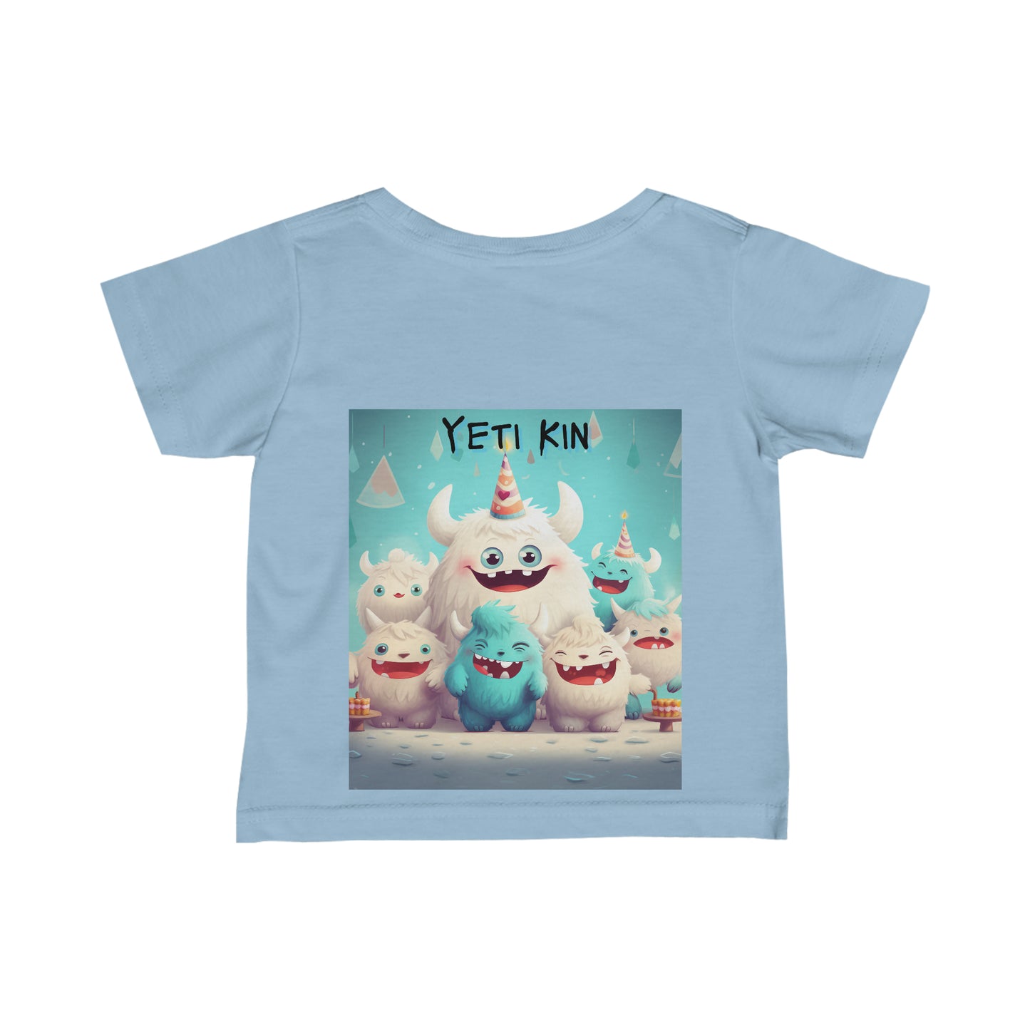 Infant Fine Jersey Tee Yeti Kin Rompus