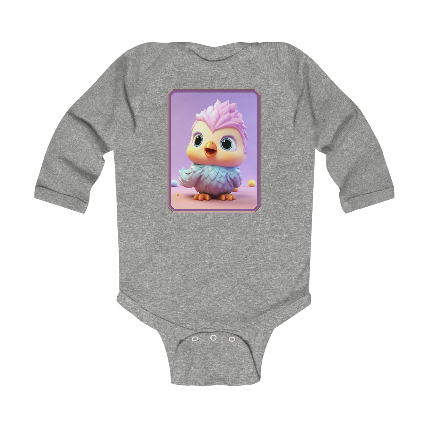 Infant Long Sleeve Bodysuit Chicken 1