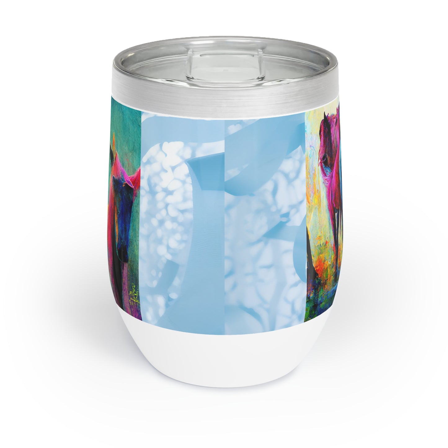 Chill Wine Tumbler Horses