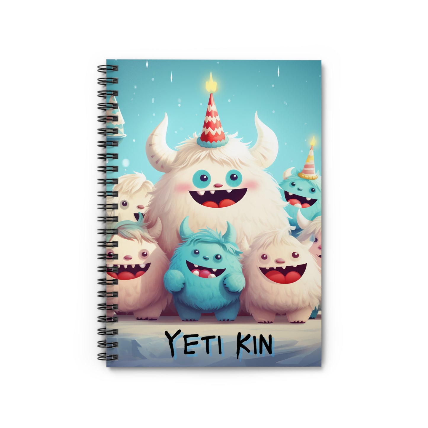 Spiral Notebook - Ruled Line Yeti Kin... Party 10