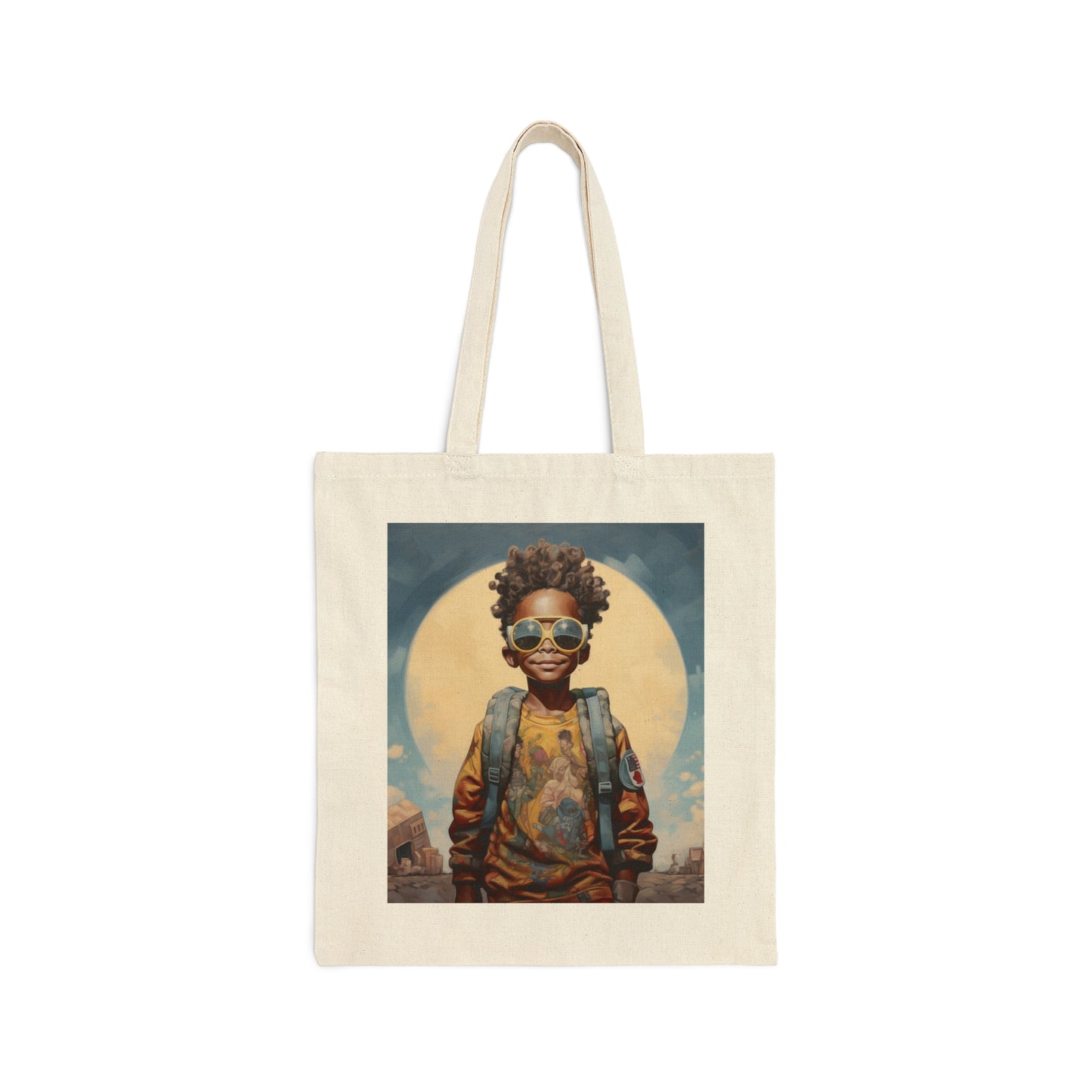 Cotton Canvas Tote Bag Peace Kid