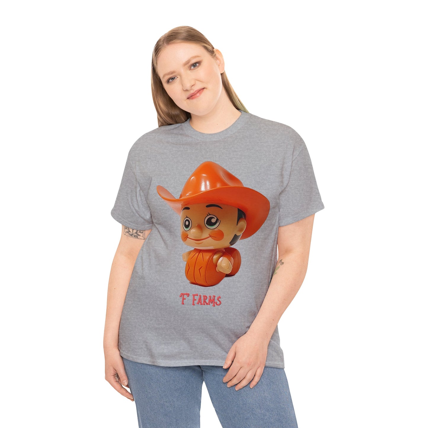 Unisex Heavy Cotton Tee F Farms Cowboy 2