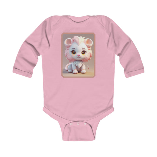 Infant Long Sleeve Bodysuit Lion 4