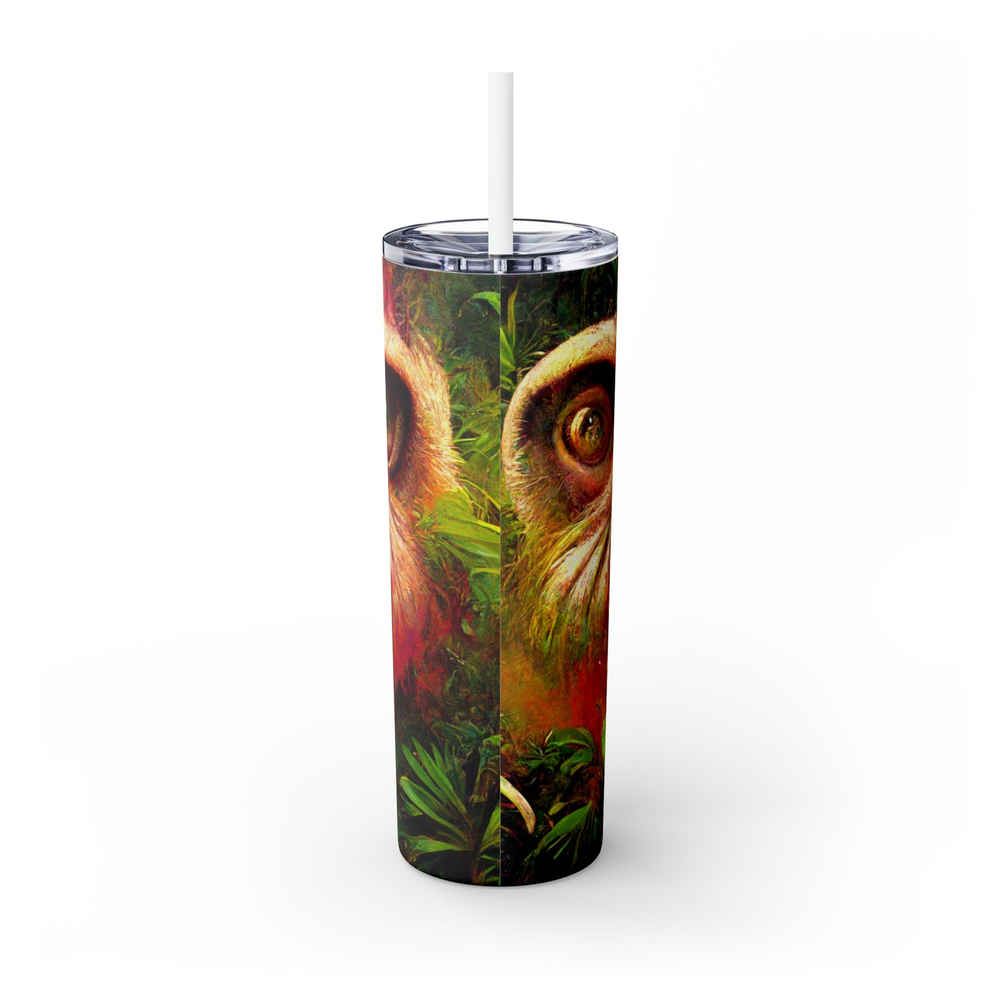 Skinny Tumbler with Straw, 20oz Woo