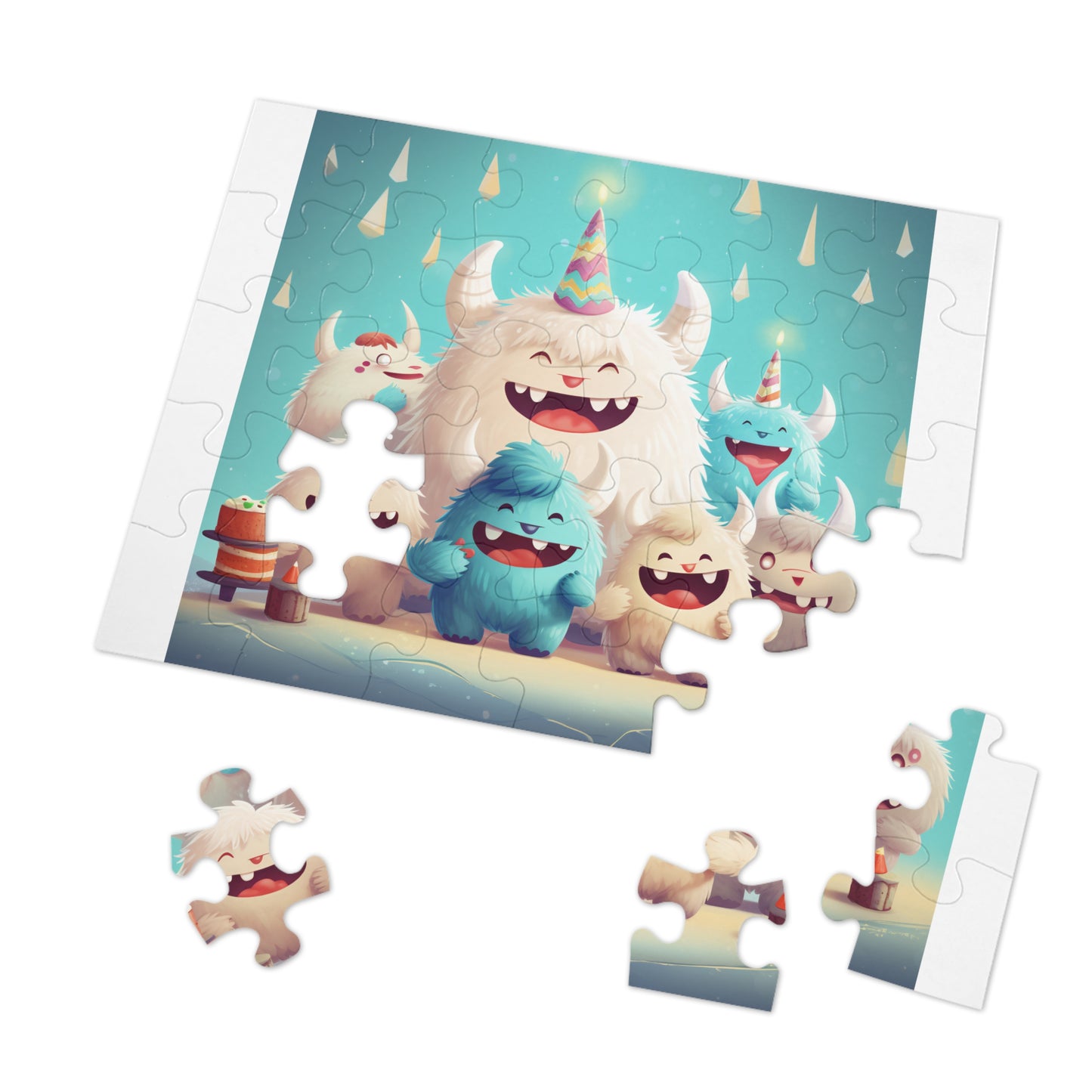 Jigsaw Puzzle (30, 110, 252, 500,1000-Piece) Yeti Kin Party 9