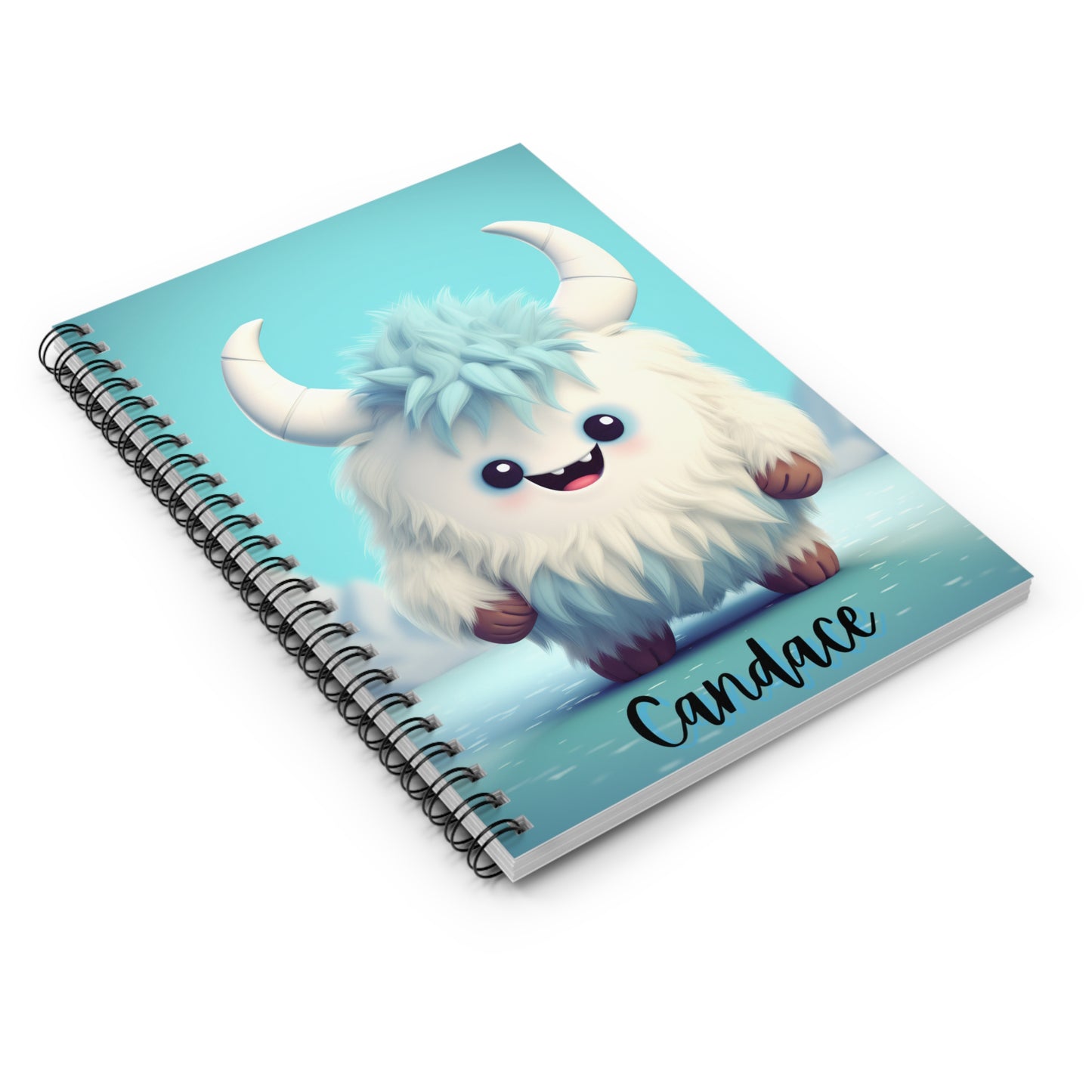 Spiral Notebook - Ruled Line Yeti Kin... Candace