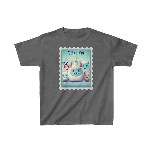 Kids Heavy Cotton™ Tee Yeti Kin Party 7 Postage