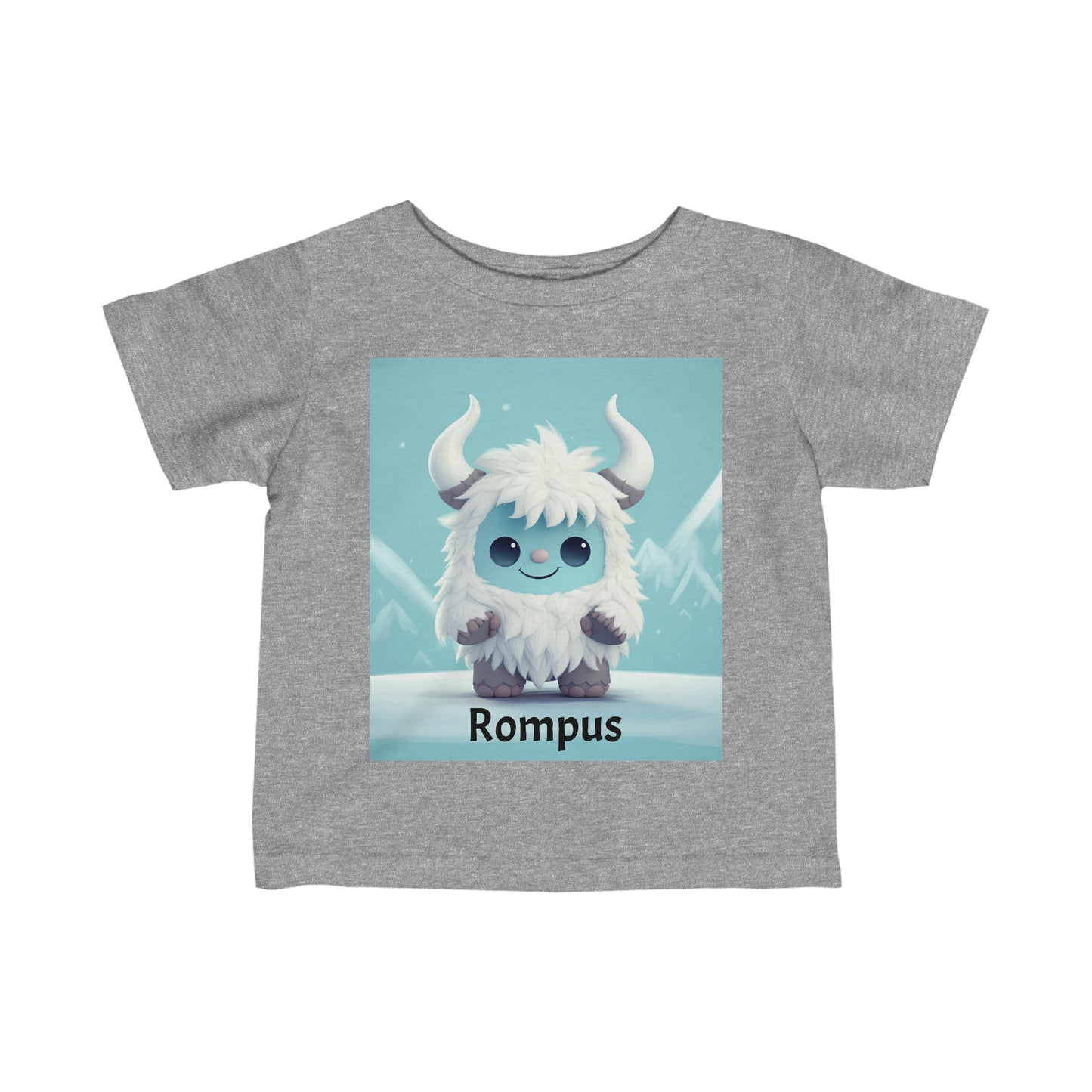 Infant Fine Jersey Tee Yeti Kin Rompus