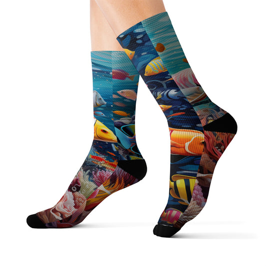 Sublimation Socks Coral Reefers