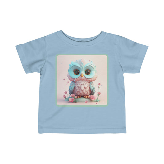 Infant Fine Jersey Tee Owl 4