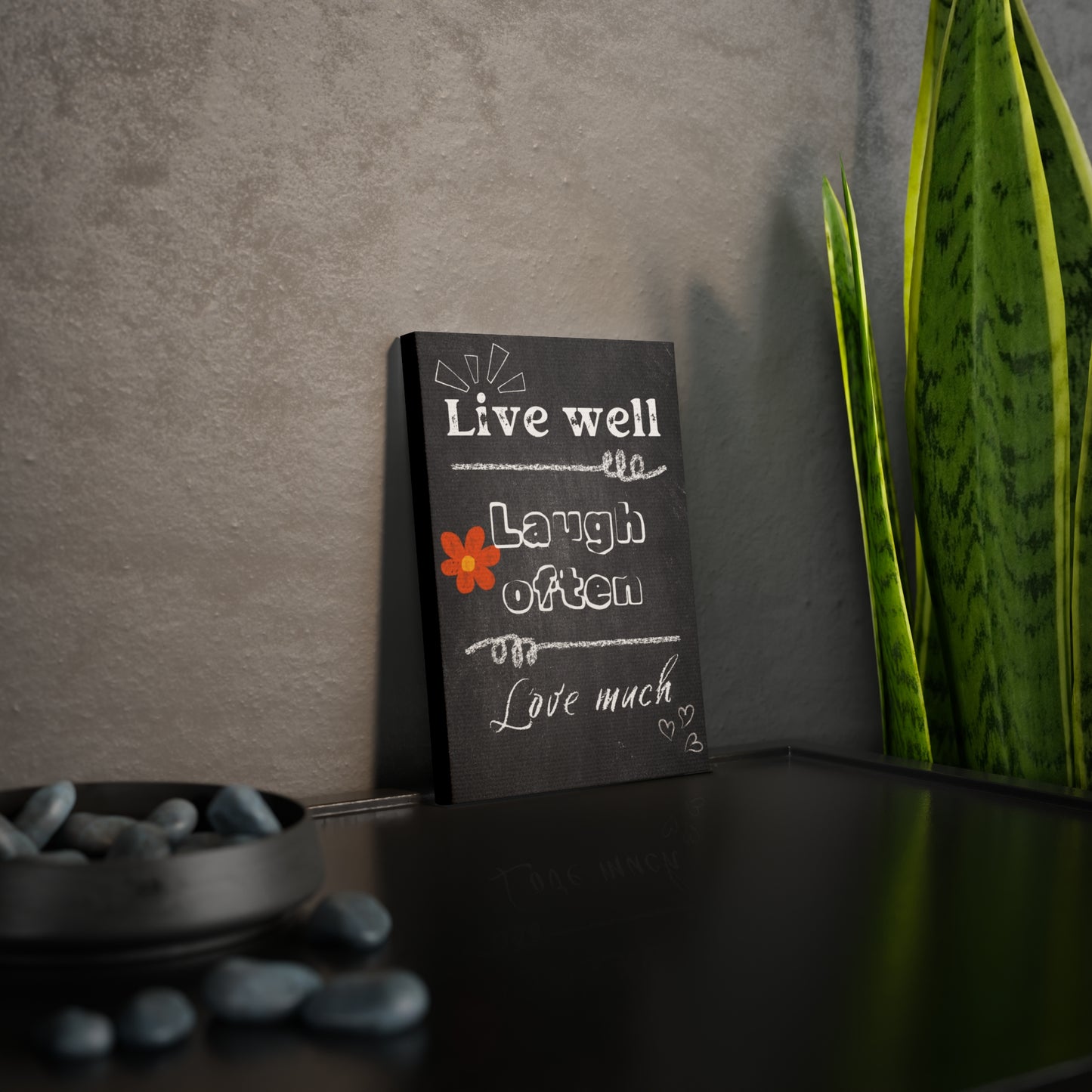 Live Laugh Love Personalized Canvas Art