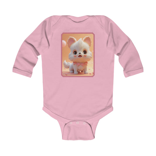 Infant Long Sleeve Bodysuit Dog 2