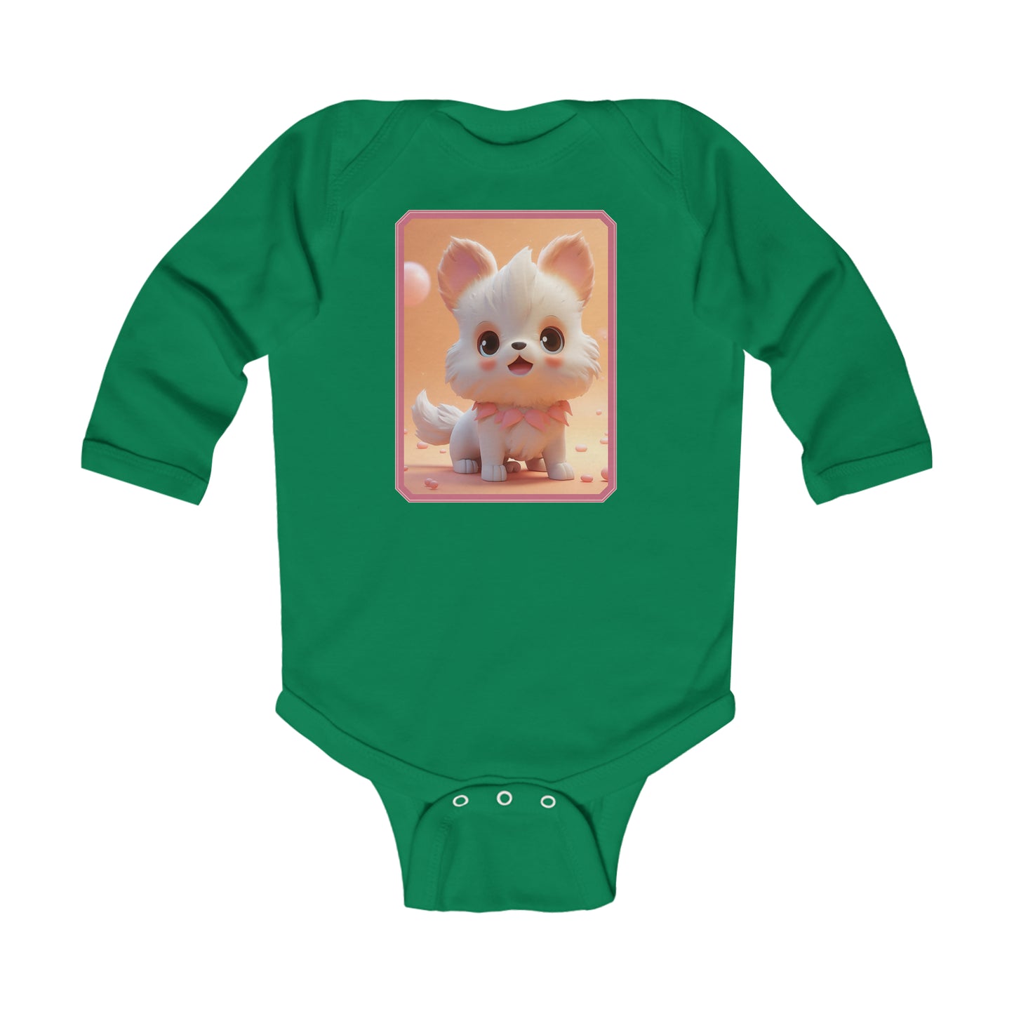 Infant Long Sleeve Bodysuit Dog 2