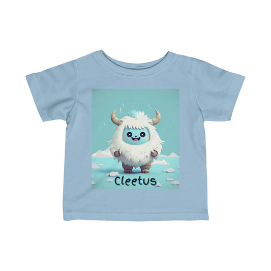 Infant Fine Jersey Tee Yeti Kin Cleetus