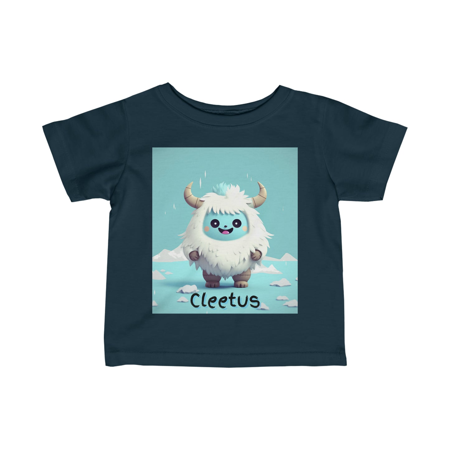 Infant Fine Jersey Tee Yeti Kin Cleetus