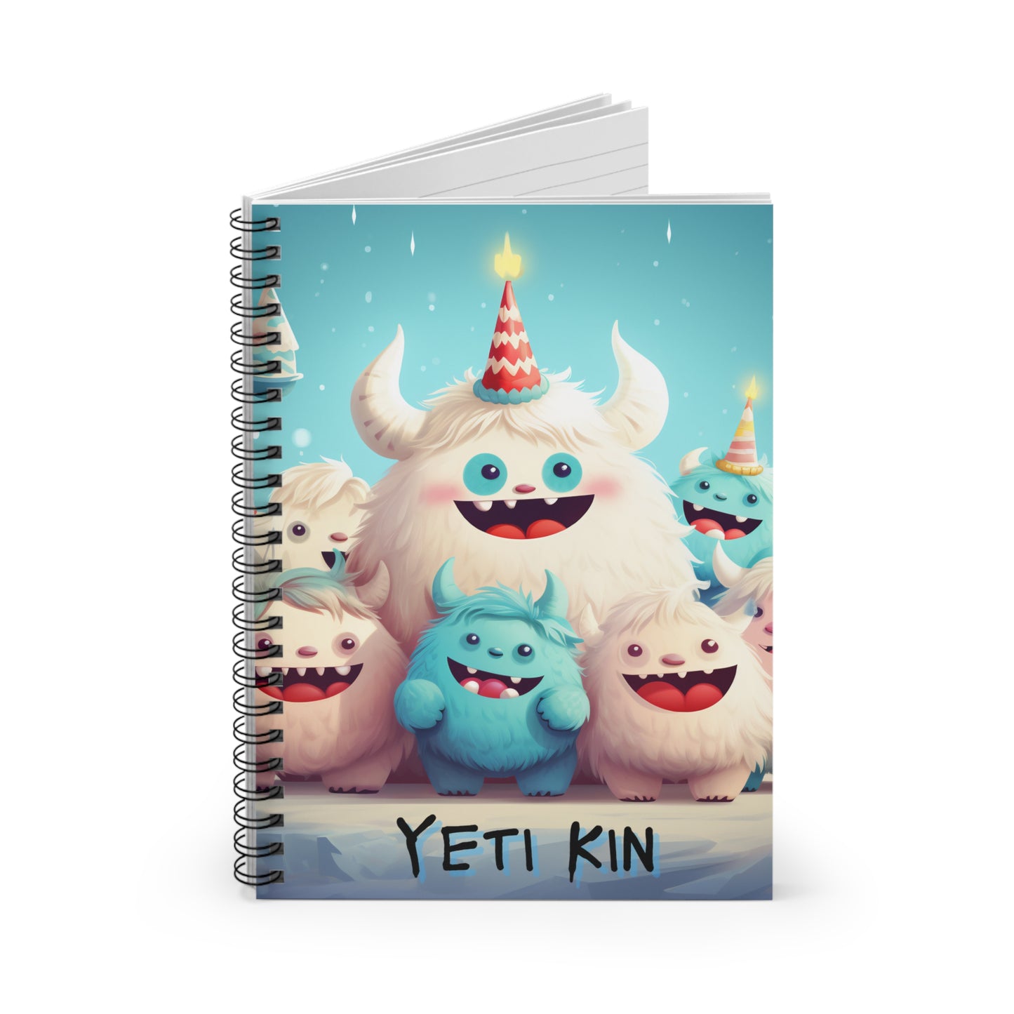 Spiral Notebook - Ruled Line Yeti Kin... Party 10