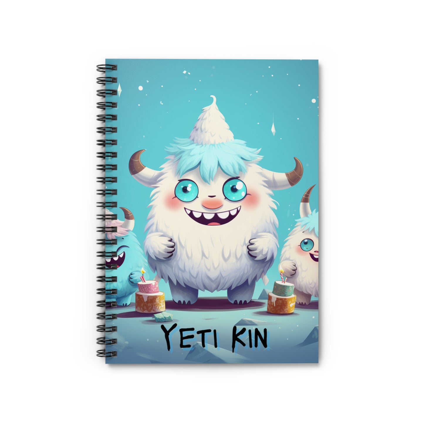 Spiral Notebook - Ruled Line Yeti Kin... Party 4