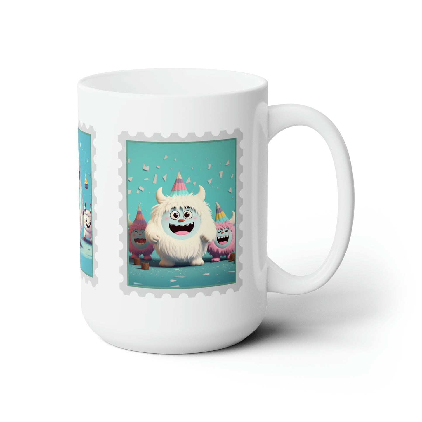 Ceramic Mug 15oz Yeti Kin Party 1-3