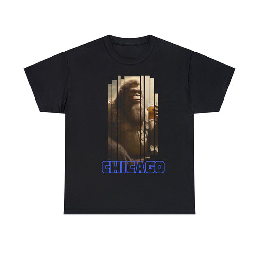 Unisex Heavy Cotton Tee Chicago Ape (two-sided)