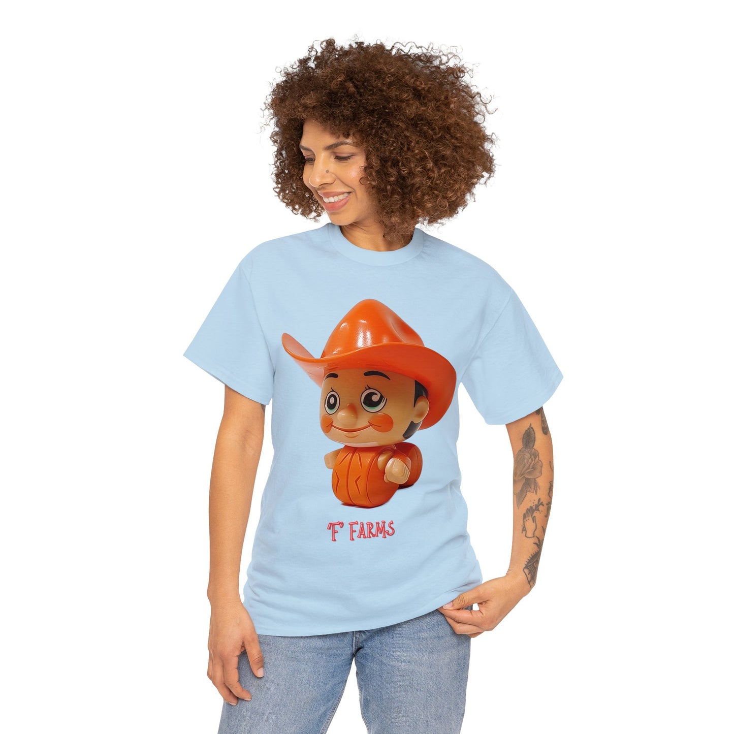 Unisex Heavy Cotton Tee F Farms Cowboy 2