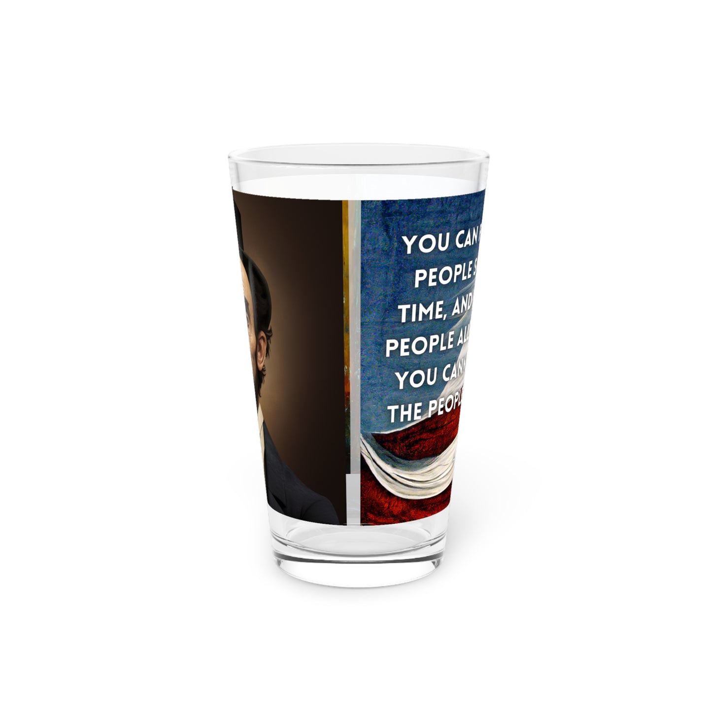 Vaso de pinta, 16 oz Babes Lincoln