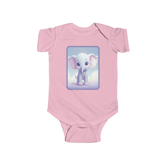 Infant Fine Jersey Bodysuit Elephant