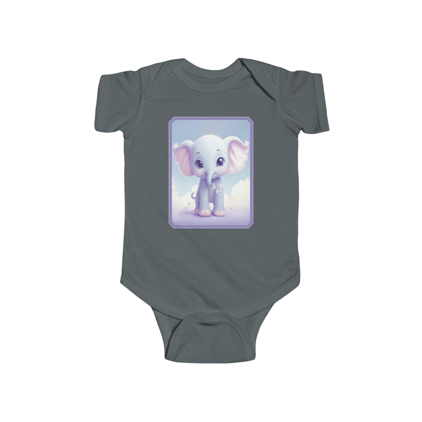 Infant Fine Jersey Bodysuit Elephant