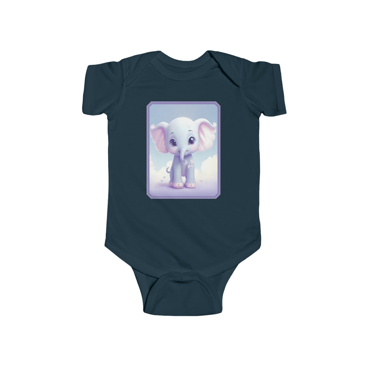 Infant Fine Jersey Bodysuit Elephant