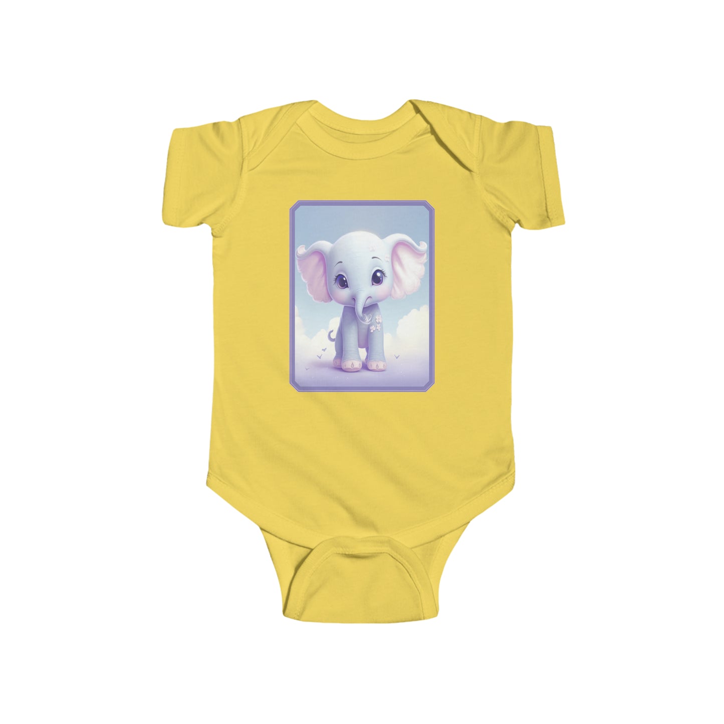 Infant Fine Jersey Bodysuit Elephant