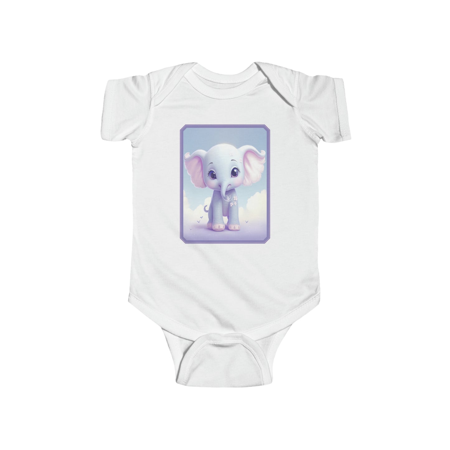 Infant Fine Jersey Bodysuit Elephant