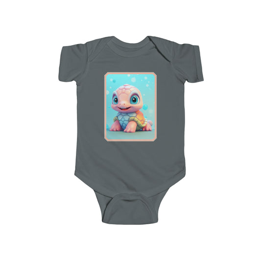 Infant Fine Jersey Bodysuit Turtle 2