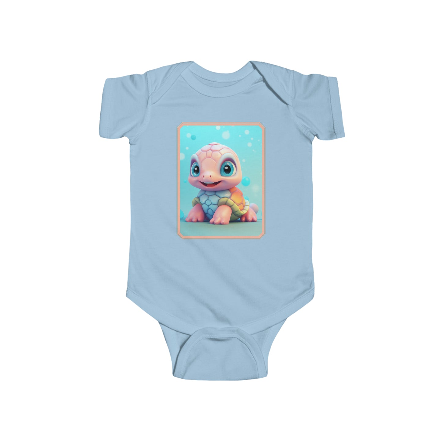 Infant Fine Jersey Bodysuit Turtle 2