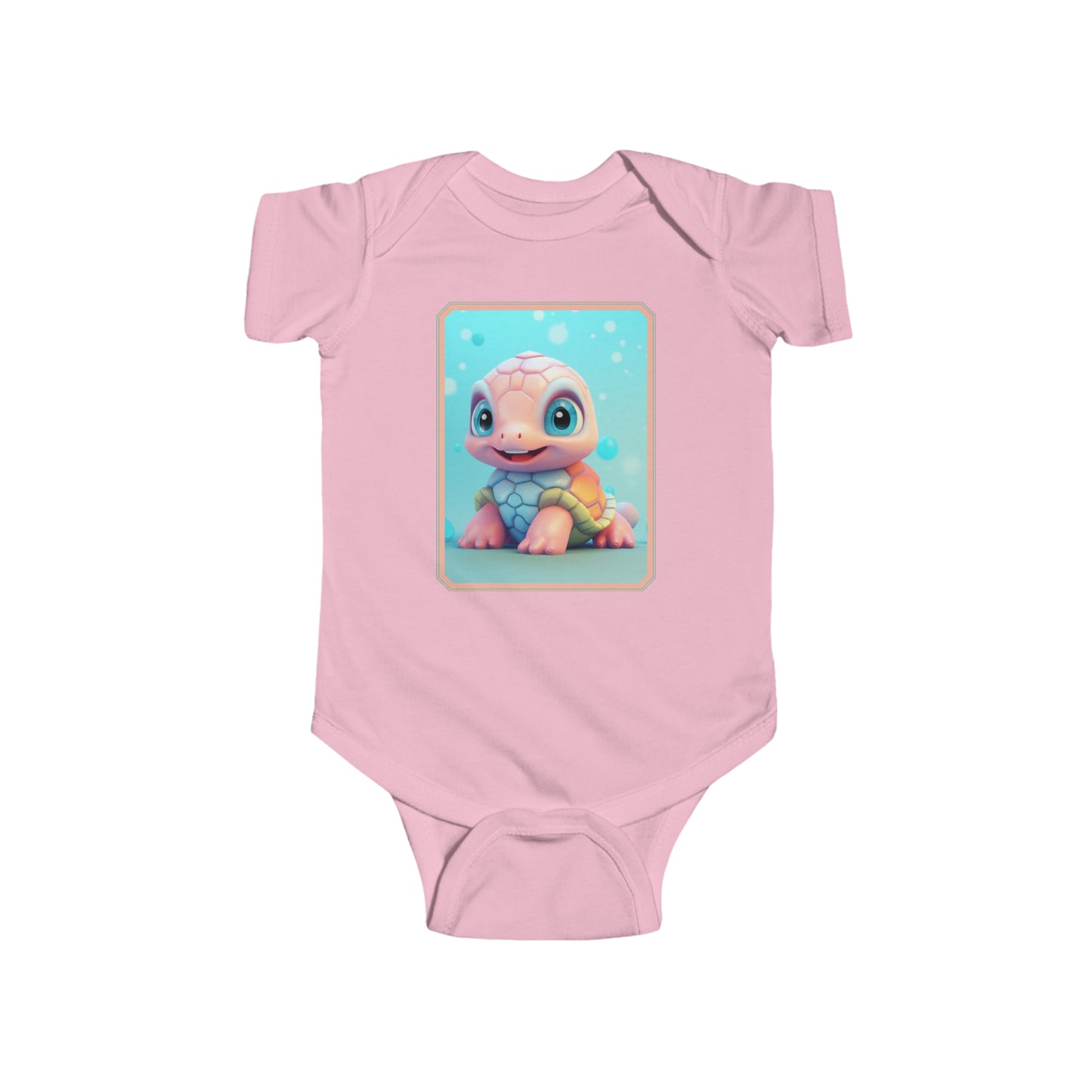 Infant Fine Jersey Bodysuit Turtle 2