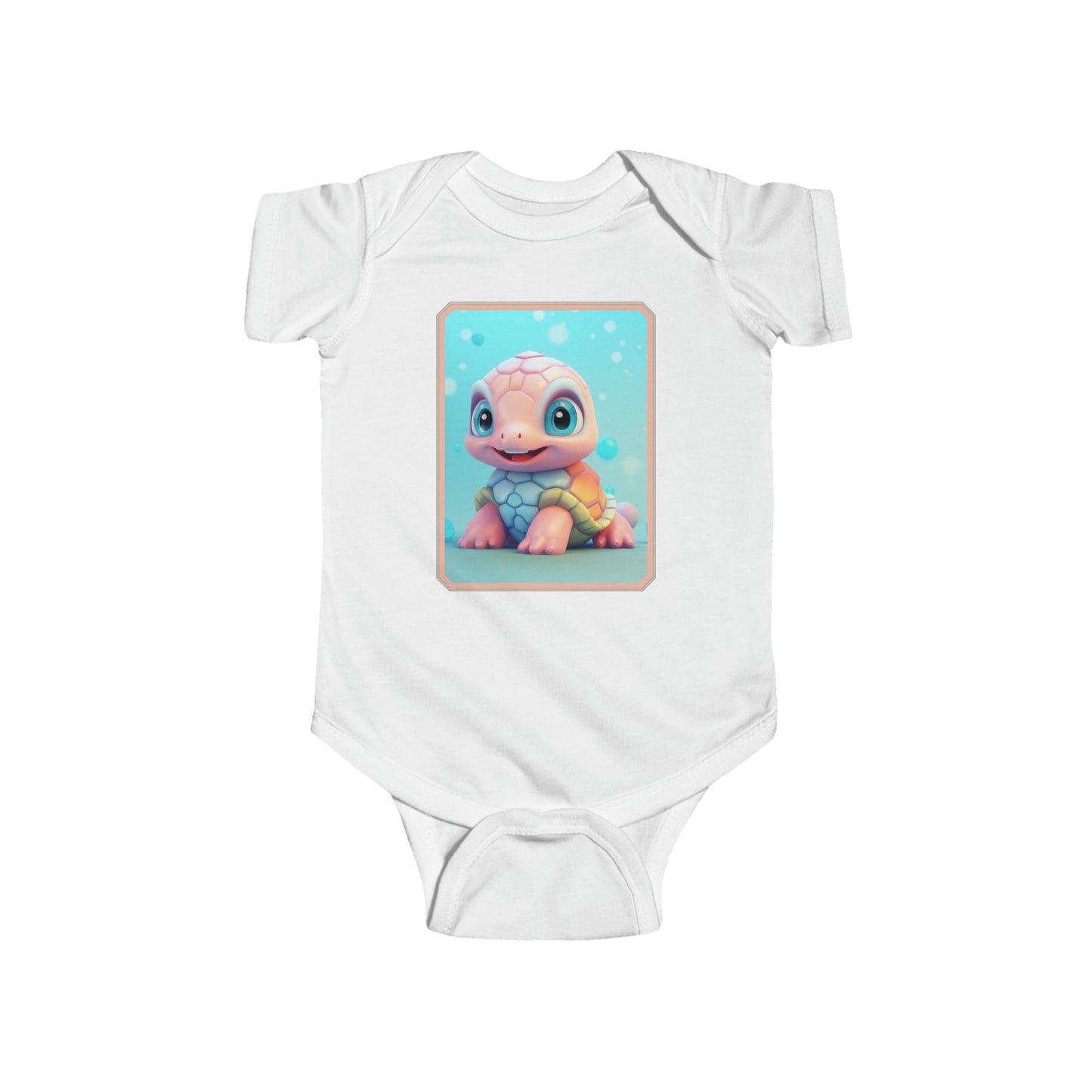 Infant Fine Jersey Bodysuit Turtle 2