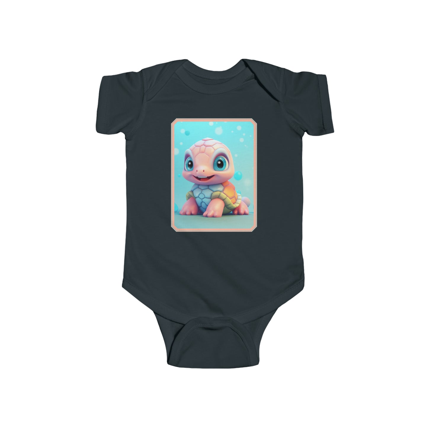 Infant Fine Jersey Bodysuit Turtle 2