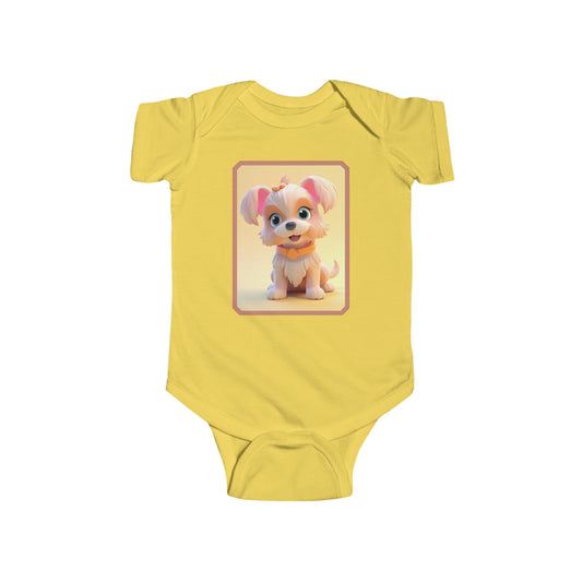 Infant Fine Jersey Bodysuit Dog 3