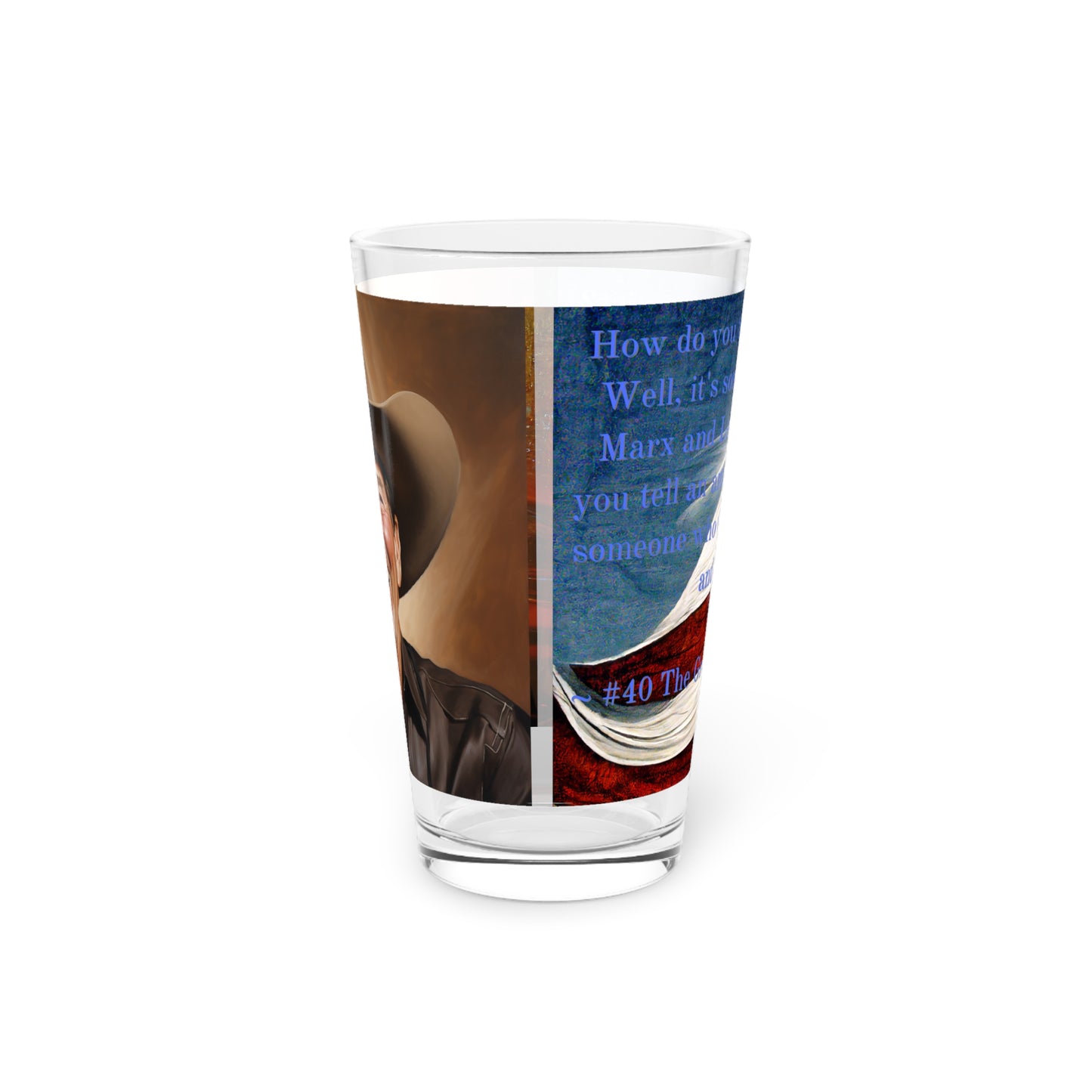 Pint Glass, 16oz The Great Communicator