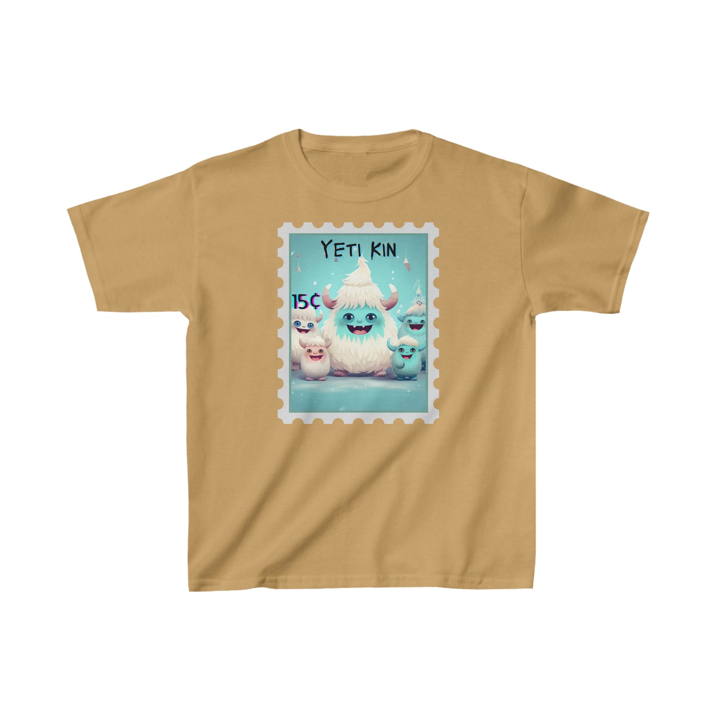 Kids Heavy Cotton™ Tee Yeti Kin Party 3 Postage