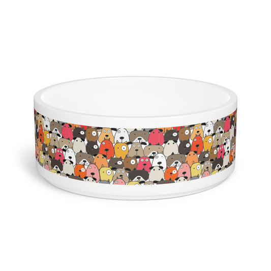 Pet Bowl Colorful Dogs